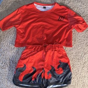 NARUTO SHORTS + TEE SET